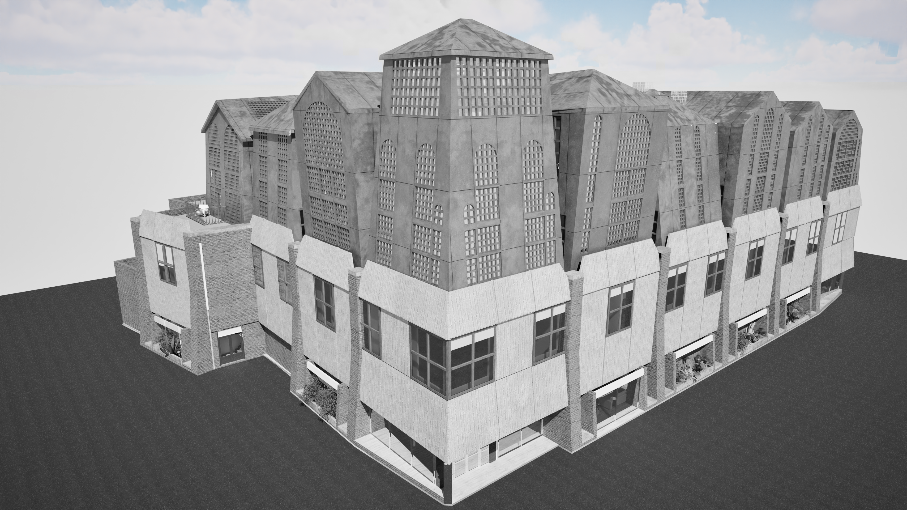 Urban Rowhouse Cloister